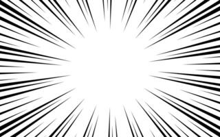 Comic abstract background with radial rays vector