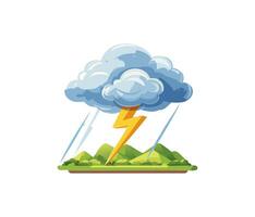 illustration of Thunderstorm vector