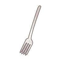 Illustration of fork vector