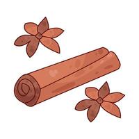 Illustration of cinnamon vector