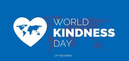 world kindness day Template for banner, greeting card, poster with background. illustration on the theme of vector