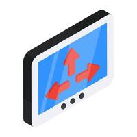 A beautiful design icon of three way intersection vector