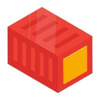 An icon design of container vector
