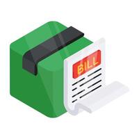 A unique design icon of invoice vector
