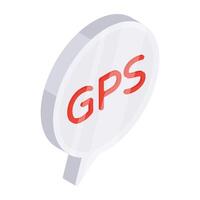 Creative design icon of gps vector