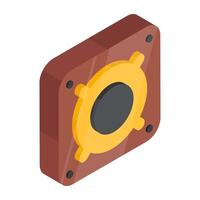 Modern design icon of sound speaker vector