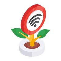 Modern design icon of smart farming vector