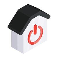 A unique design icon of smart home vector