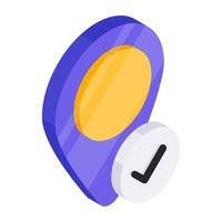 An icon design of checkpoint vector