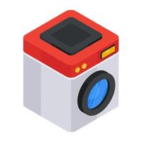 Creative design icon of washing machine vector