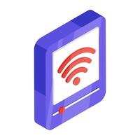 Modern design icon of wifi signal vector