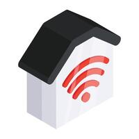 A unique design icon of smart home vector