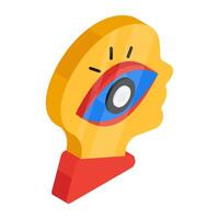 Modern design icon of mind monitoring vector