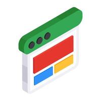 Modern design icon of web design vector