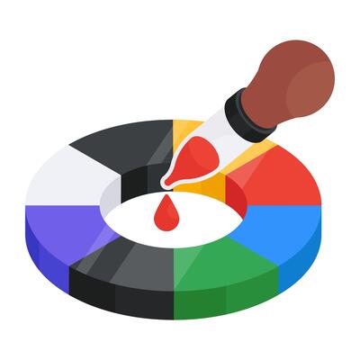 A unique design icon of dropper