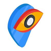 Modern design icon of pin monitoring vector