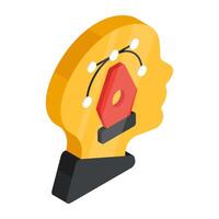 Modern design icon of artist vector