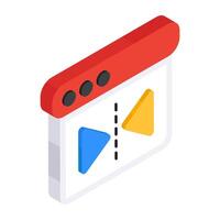 A colored design icon of reflect tool vector