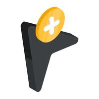 Creative design icon of cursor arrow vector