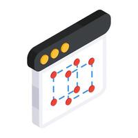 A colored design icon of reflect tool vector