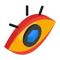 Premium download icon of virtual eye vector