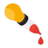 A unique design icon of dropper vector