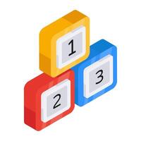 A beautiful design icon of leaderboard vector