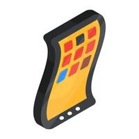 A creative design icon of mobile apps vector