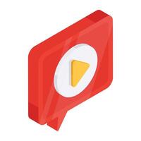 A trendy design icon of chat vector