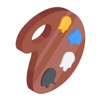 de moda diseño de pintar paleta vector