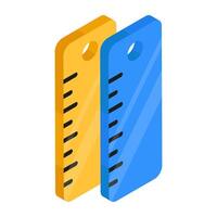 Premium design icon of ruler vector