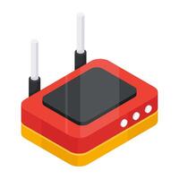Modern design icon of router vector