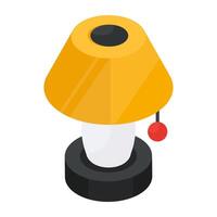 A modern design icon of table lamp vector