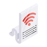 Trendy design icon of smart paper vector