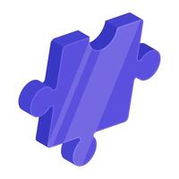 Modern design icon of jigsaw vector
