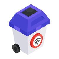 design of smart bin vector