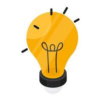 A beautiful design icon of creative idea vector