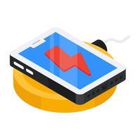 Perfect design icon of mobile charging vector