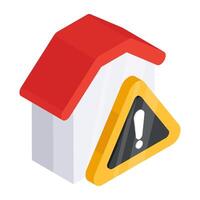 An icon design of home error vector