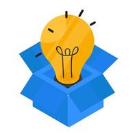 Perfect design icon of think outside the box vector