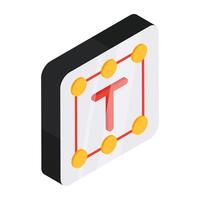 Modern style icon of transformation tool vector