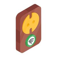Modern design icon of smart receptacle vector