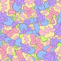 pattern of multicolored puzzle pieces. illustration. vector