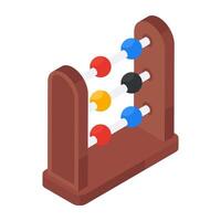 Perfect design icon of abacus vector
