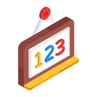 Premium design icon of math class vector