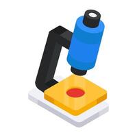 A beautiful design icon of microscope vector