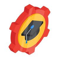 A beautiful design icon of education setting vector