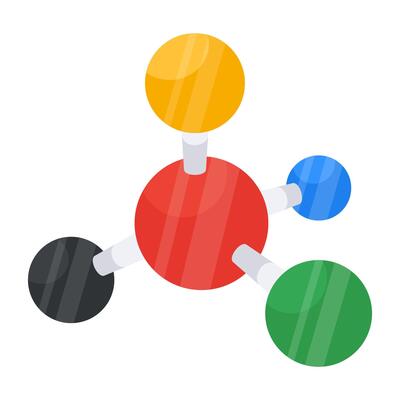 A trendy design icon of topology