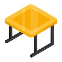An icon design of table vector