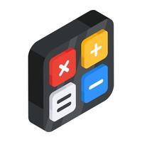 Modern design icon of calculation sign vector